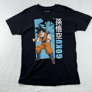Dragon Ball Z Shirt Mens Large Black Son Goku‎ Graphic Anime Tee Toei Animation